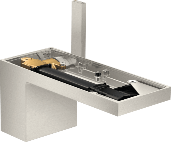 Bild von HANSGROHE AXOR MyEdition Single lever basin mixer 70 with push-open waste set without plate Stainless Steel Optic 47012800