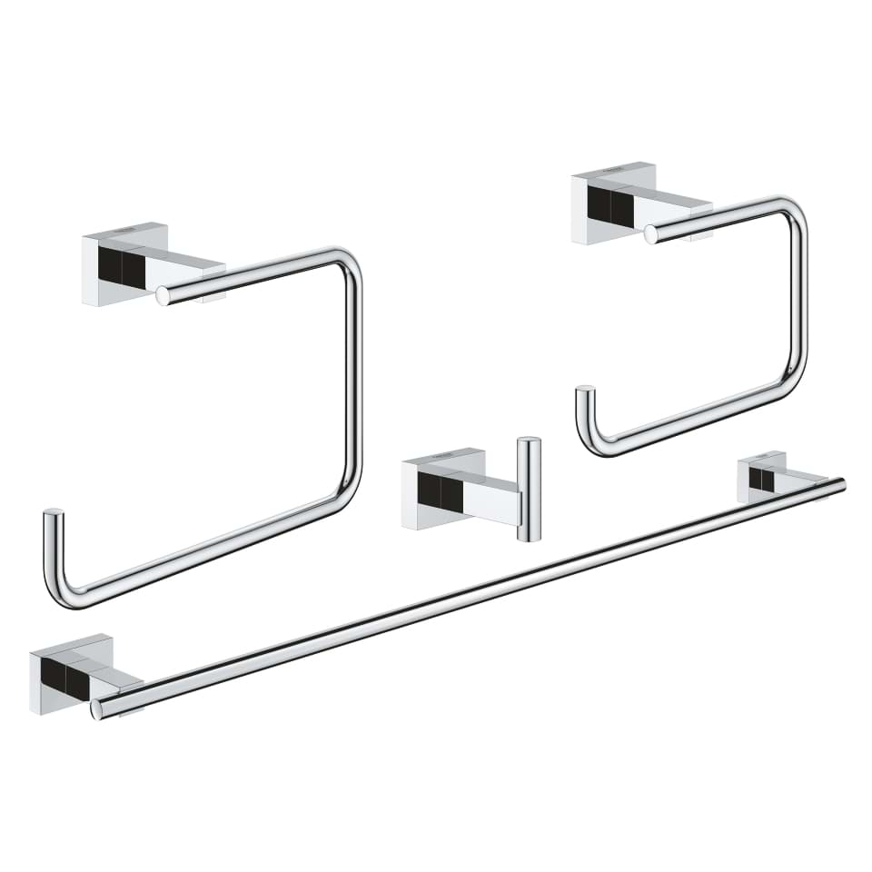 Bild von GROHE Essentials Cube Bad-Set 4 in 1 #40778001 - chrom