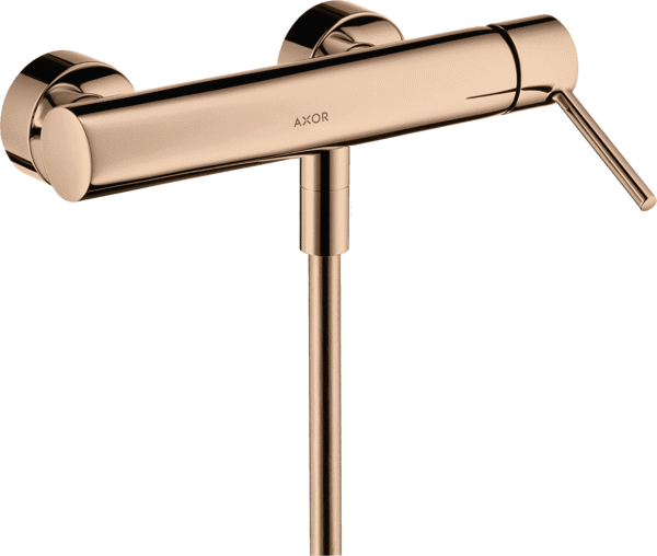 Bild von HANSGROHE AXOR Starck Single lever shower mixer for exposed installation with pin handle Polished Red Gold 10611300