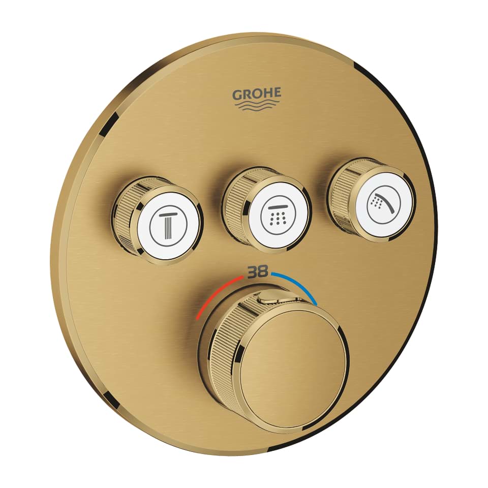 Picture of 29121GN0 Grohtherm SmartControl Thermostat for concealed installation with 3 valves