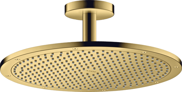 Bild von HANSGROHE AXOR ShowerSolutions Overhead shower 350 1jet with ceiling connection Polished Gold Optic 26035990