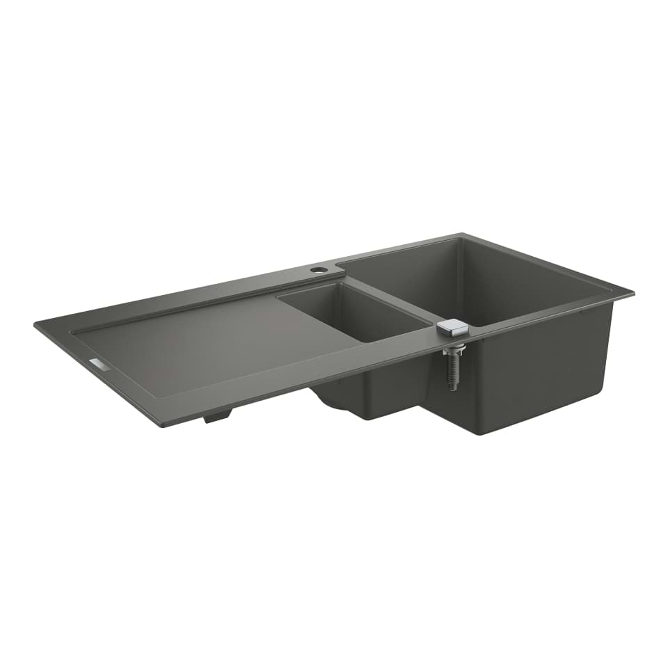 GROHE K500 Composite sink with drainer granite gray #31646AT0 resmi
