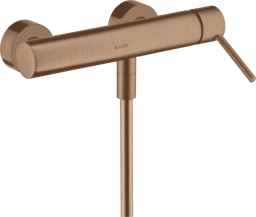 Bild von HANSGROHE AXOR Starck Single lever shower mixer for exposed installation with pin handle Brushed Red Gold 10611310