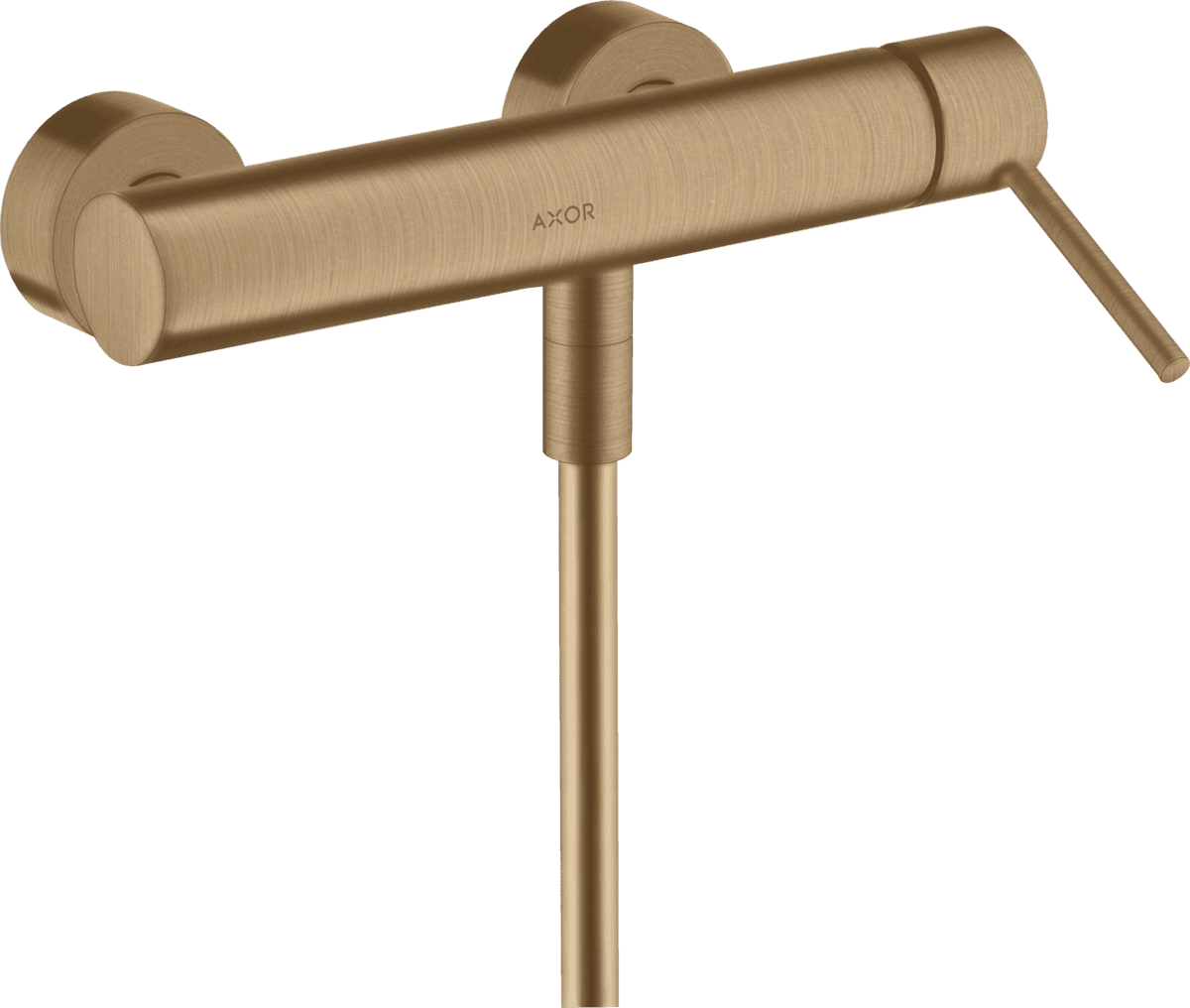 HANSGROHE AXOR Starck Einhebel-Brausemischer Aufputz mit Pingriff #10611140 - Brushed Bronze