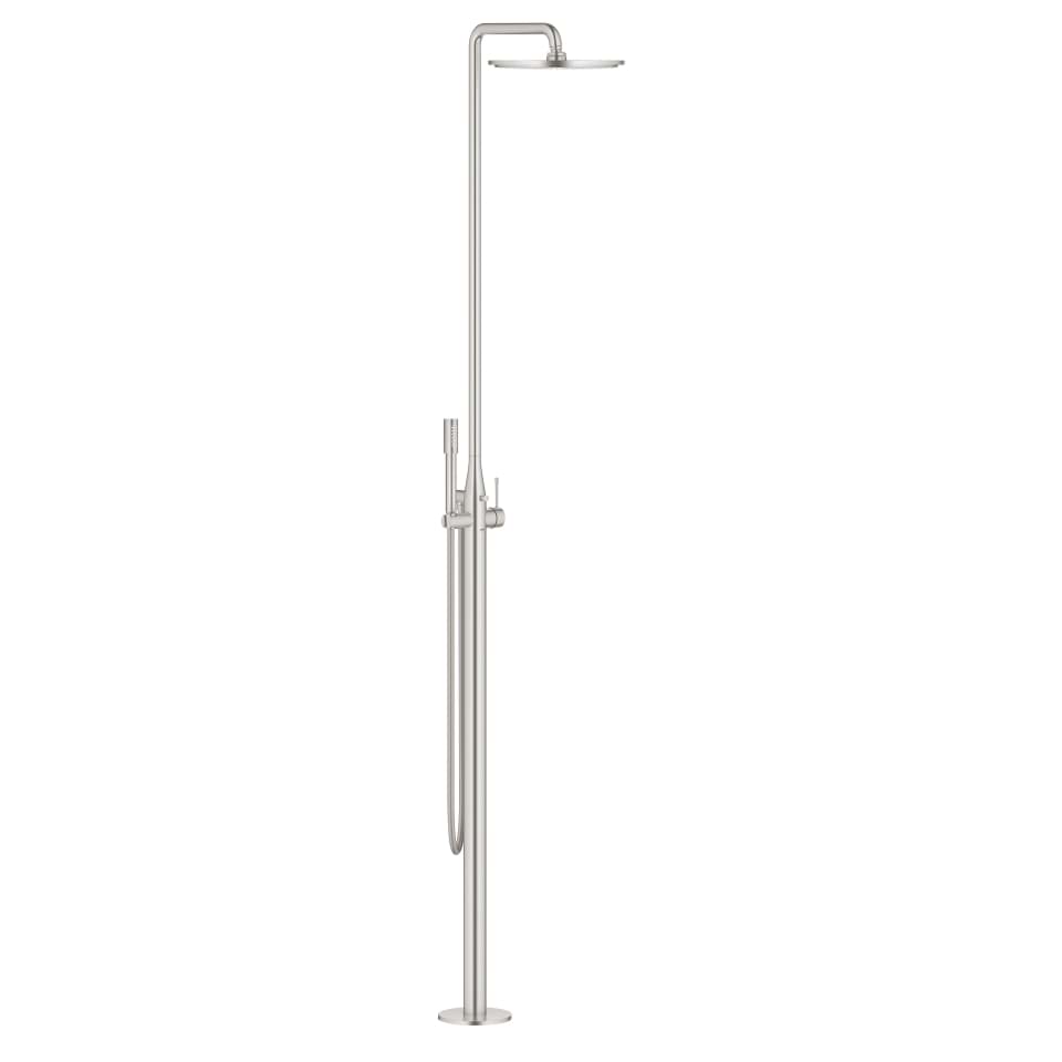 GROHE Essence Single-lever free-standing shower system paslanmaz çelik #23741DC1 resmi