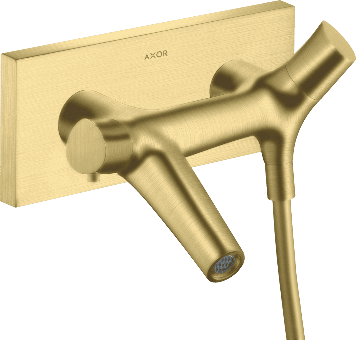 HANSGROHE AXOR Starck Organic Wannenthermostat Aufputz #12410950 - Brushed Brass