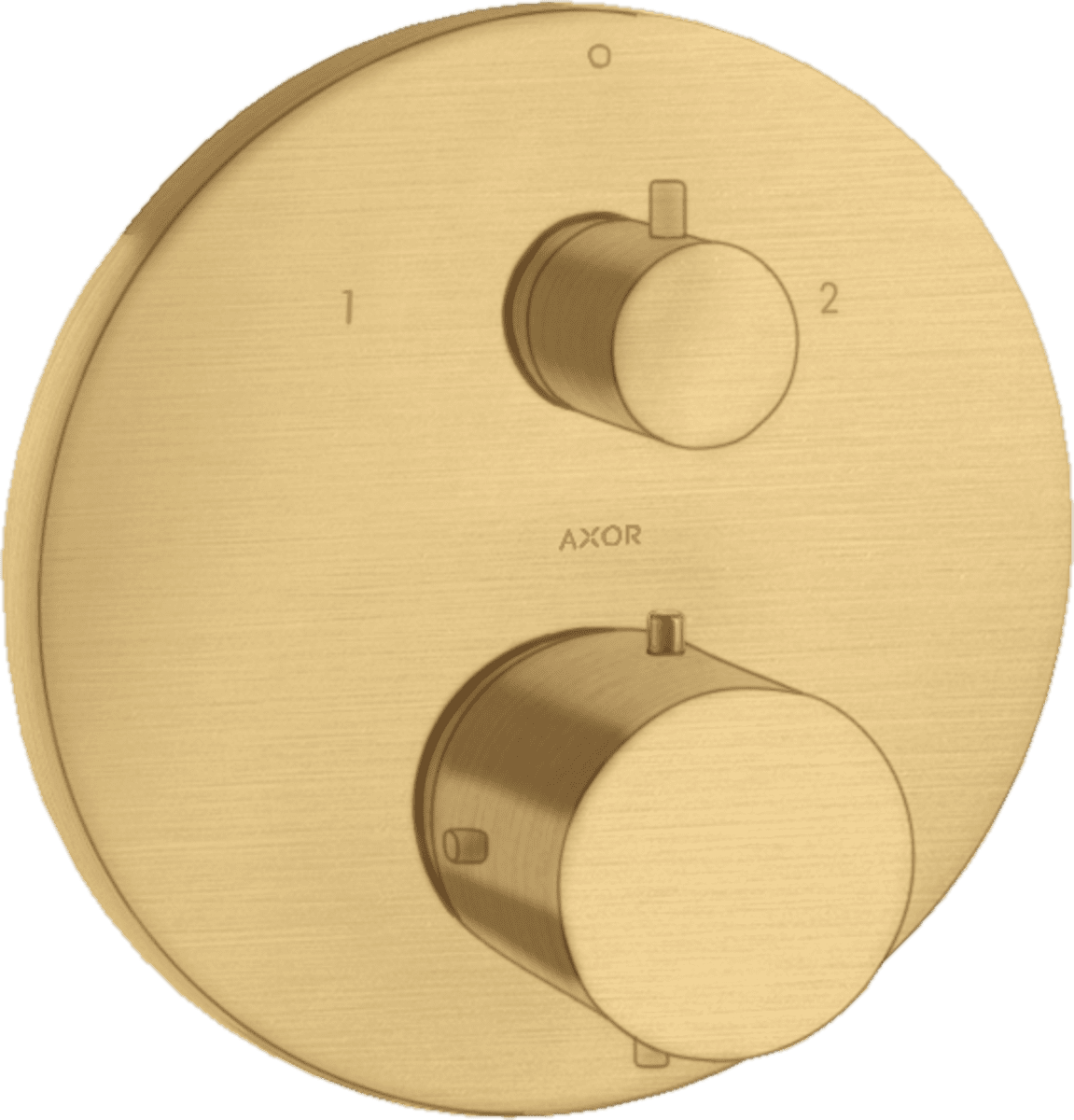HANSGROHE AXOR Starck Thermostat Unterputz mit Ab- und Umstellventil #10720250 - Brushed Gold Optic