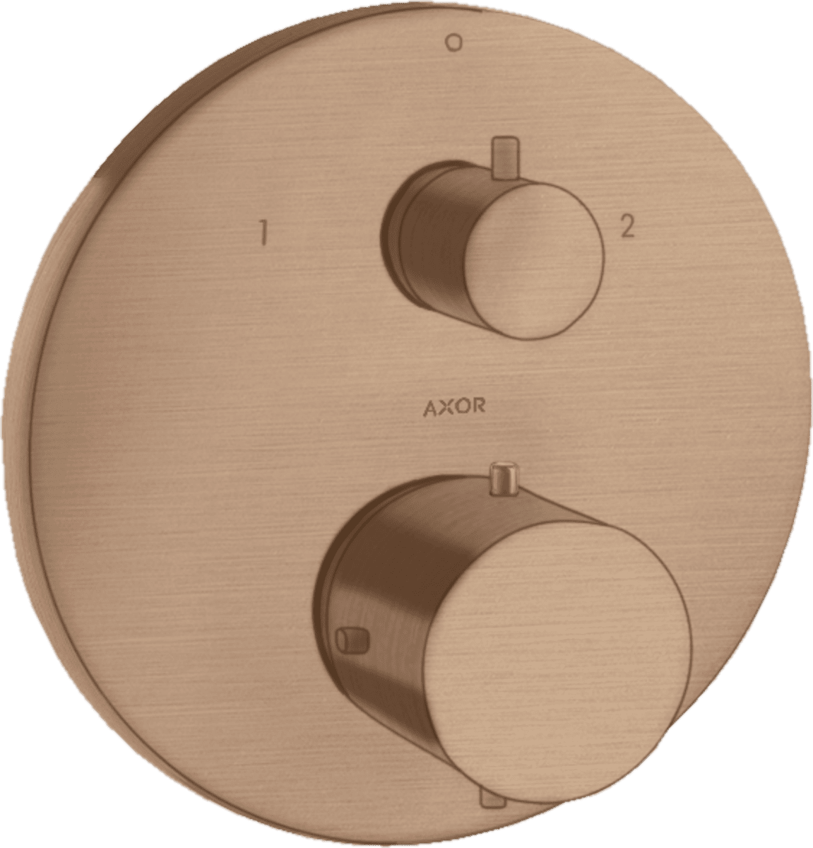 HANSGROHE AXOR Starck Thermostat Unterputz mit Ab- und Umstellventil #10720310 - Brushed Red Gold