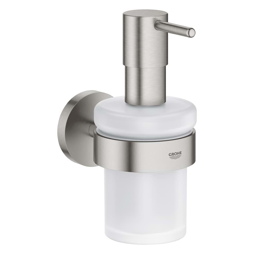 Picture of GROHE Essentials Soap dispenser with holder supersteel #40448DC1