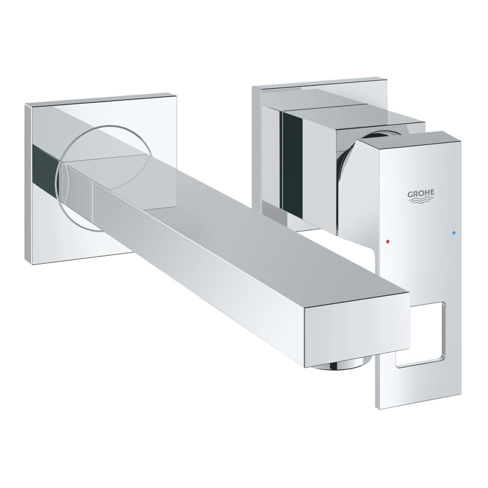 Bild von GROHE Eurocube 2-Loch-Waschtischbatterie #23447000 - chrom