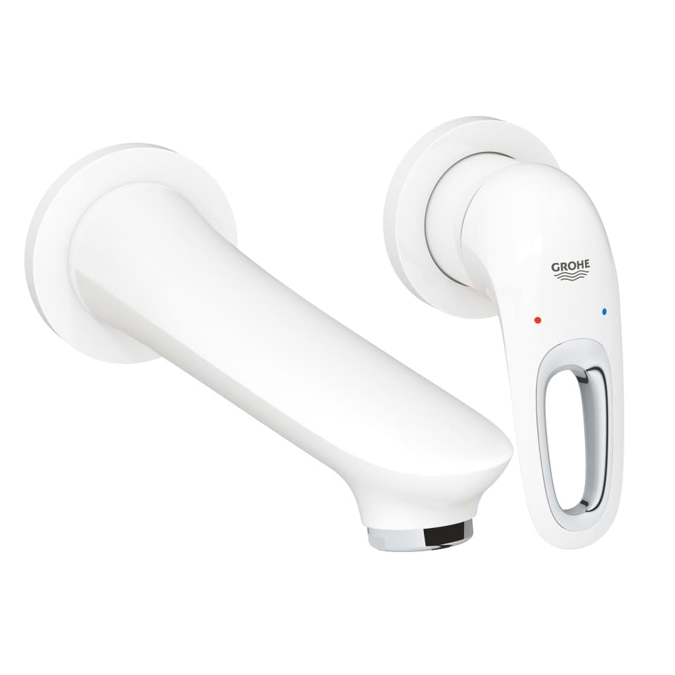 GROHE Eurostyle 2-Loch-Waschtischbatterie #19571LS3 - moon white / chrom