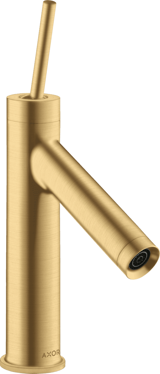 HANSGROHE AXOR Starck Einhebel-Waschtischmischer 90 mit Pingriff und Ablaufgarnitur #10117250 - Brushed Gold Optic