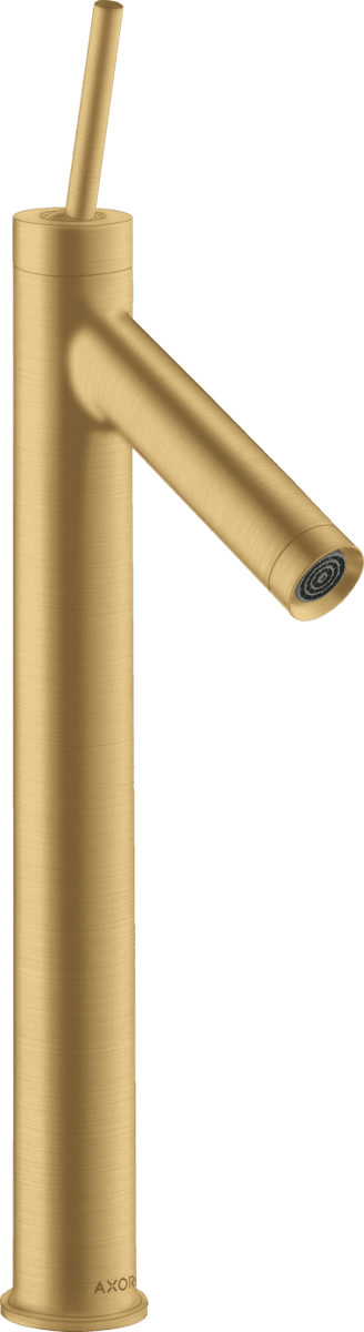 HANSGROHE AXOR Starck Einhebel-Waschtischmischer 250 mit Pingriff für Aufsatzwaschtische mit Ablaufgarnitur #10129250 - Brushed Gold Optic