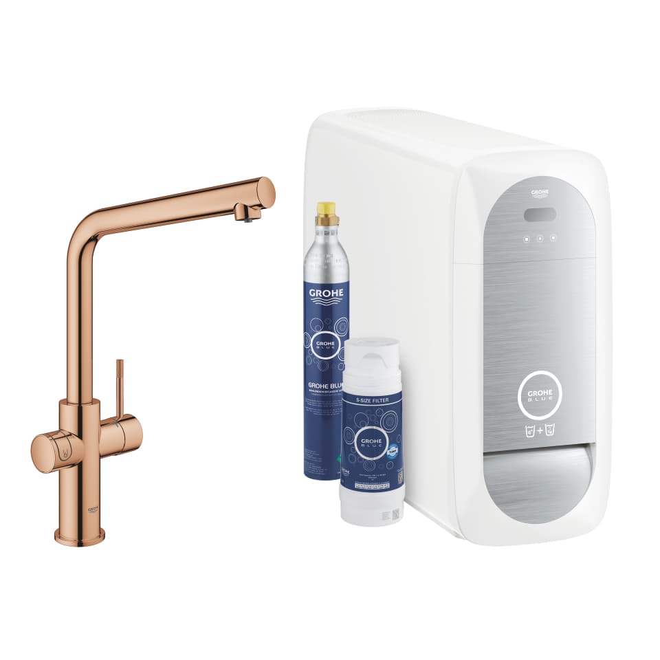 GROHE Blue Home L-Auslauf Starter Kit #31454DA1 - warm sunset