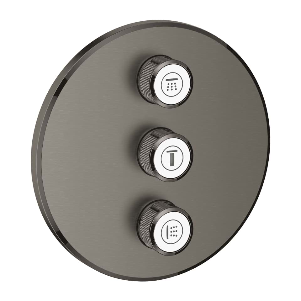 GROHE Grohtherm SmartControl 3-fach Unterputzventil #29122AL0 - hard graphite gebürstet