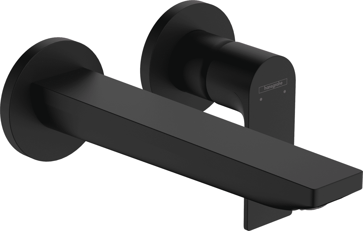 Зображення з  HANSGROHE Rebris E Single lever basin mixer for concealed installation wall-mounted with spout 20 cm #72568670 - Matt Black