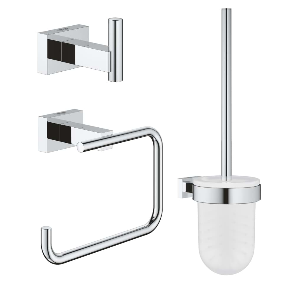 Bild von GROHE Essentials Cube WC-Set 3 in 1 #40757001 - chrom