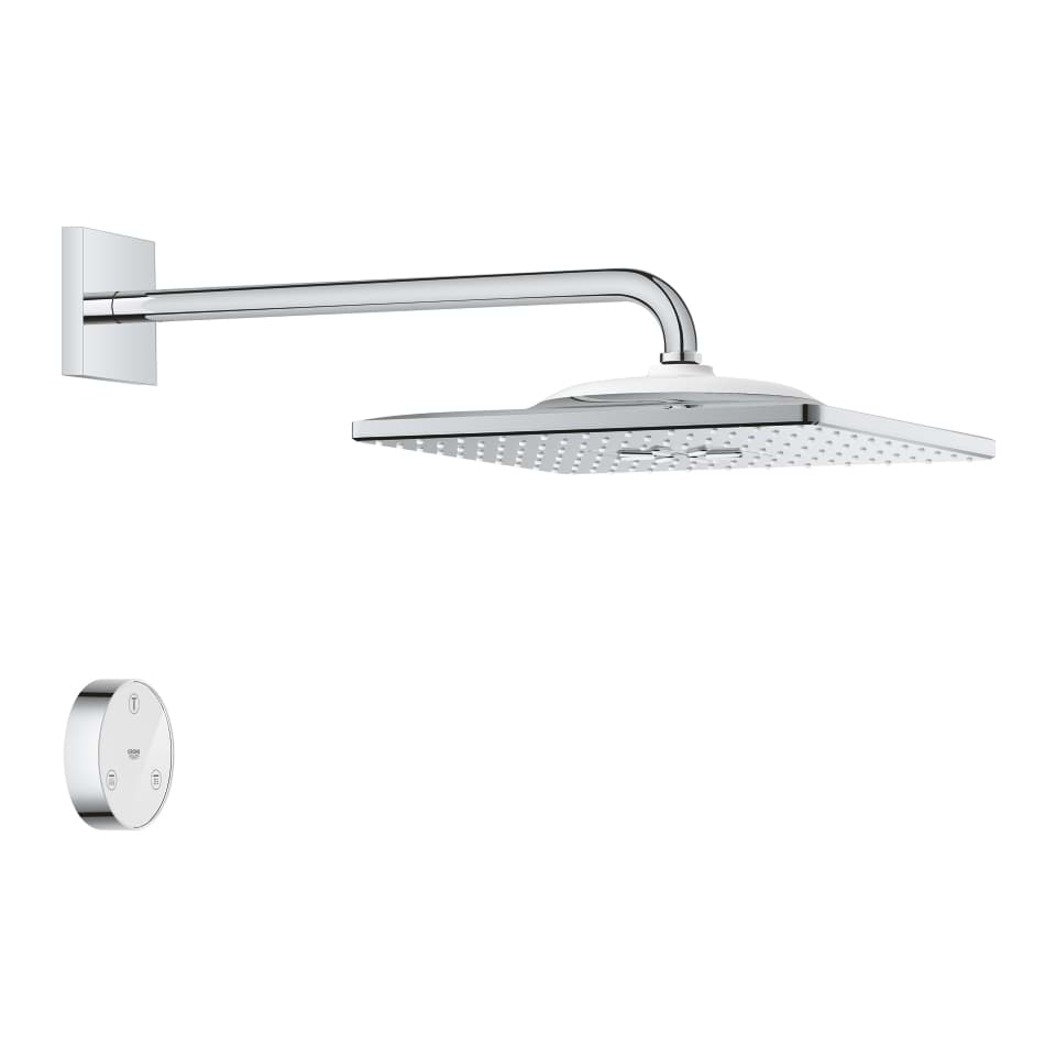 Bild von GROHE Rainshower SmartConnect 310 Cube Kopfbrause-Set 422 mm, 2 Strahlarten #26642000 - chrom