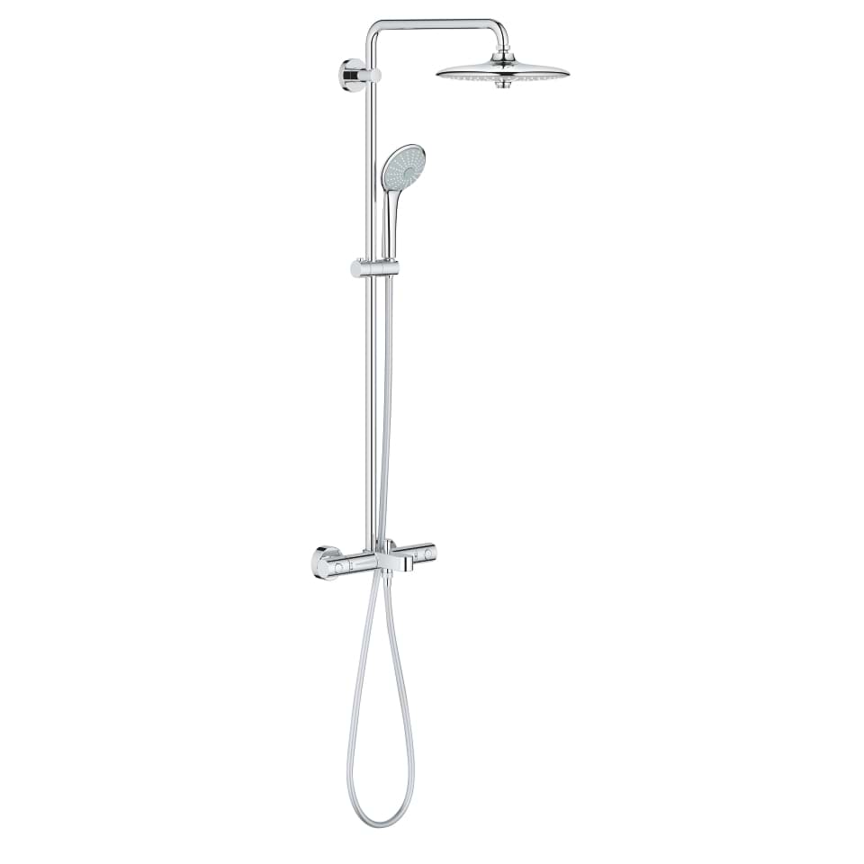 GROHE Euphoria System 260 Shower system with bath thermostat for wall mounting Chrome #26114001 resmi