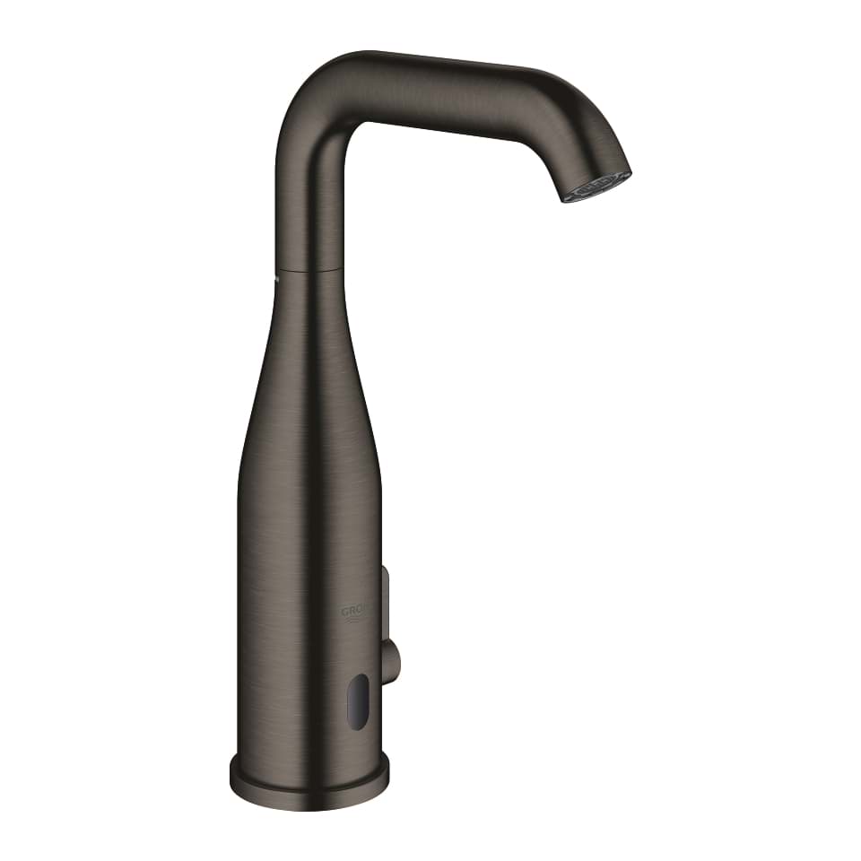 GROHE Essence E Infrarot-Elektronik für Waschtisch 1/2″ mit Mischung und variabel einstellbarem Temperaturbegrenzer #36445AL0 - hard graphite gebürstet
