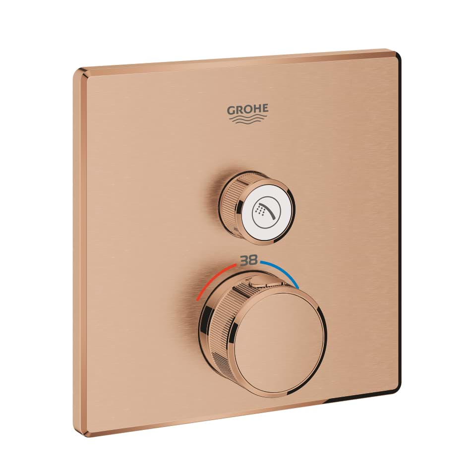GROHE Grohtherm SmartControl Unterputz-Thermostat mit 1 Absperrventil #29123DL0 - warm sunset gebürstet