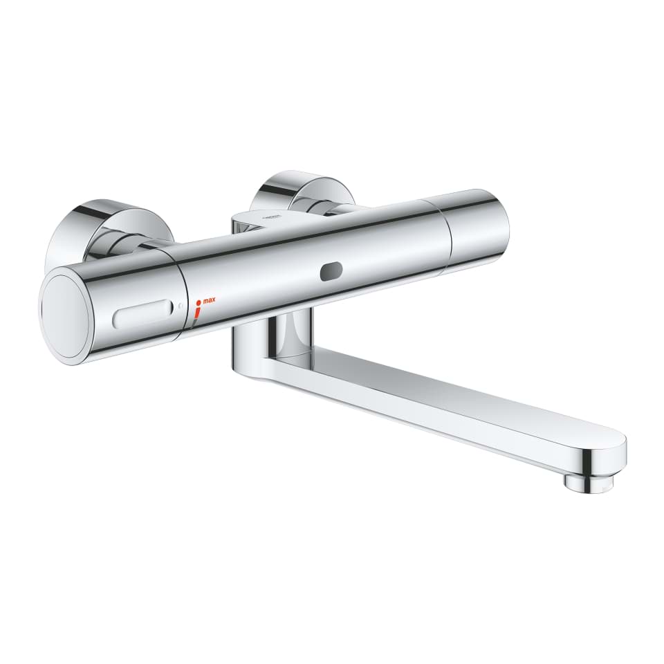 GROHE Eurosmart Cosmopolitan E Special Infra-red electronic wall basin mixer with thermostatic temperature control Chrome #36454000 resmi