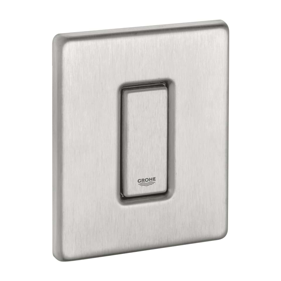 εικόνα του GROHE Cover plate with push-button #42377SD0 - stainless steel
