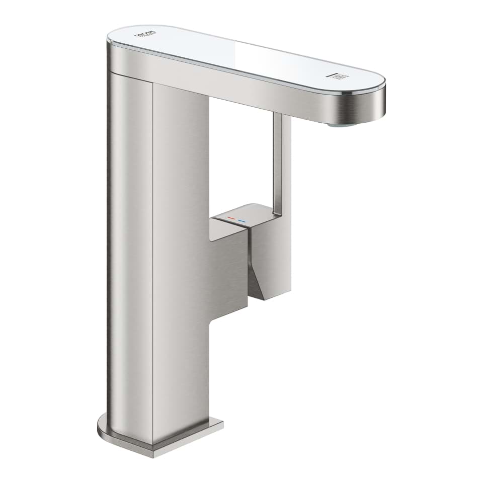 Picture of GROHE Plus Single-lever basin mixer 1/2″ with LED display M-size supersteel 23958DC3