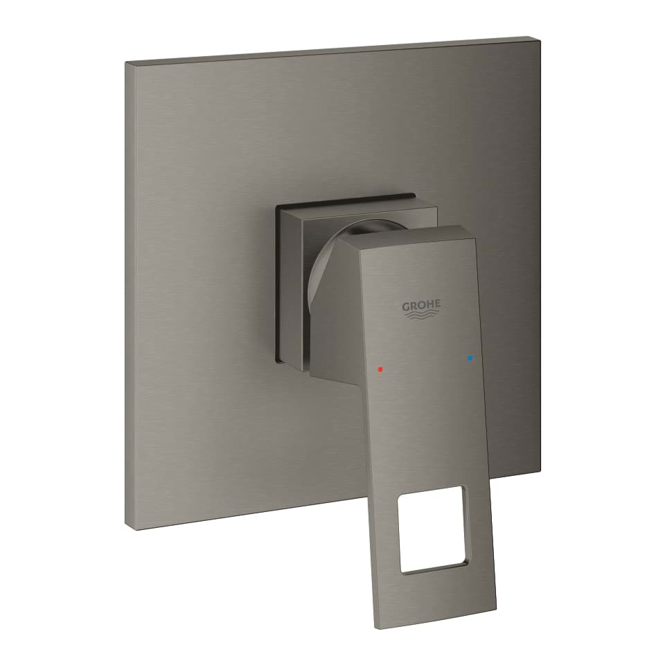 Picture of GROHE Eurocube Single-lever shower mixer trim brushed hard graphite #24061AL0