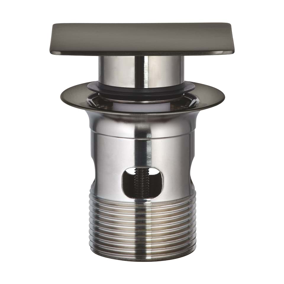 GROHE Ablaufgarnitur mit Druckstopfen #40565AL0 - hard graphite gebürstet