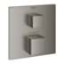 Bild von GROHE Grohtherm Cube Thermostat-Brausebatterie mit integrierter 2-Wege-Umstellung #24154AL0 - hard graphite gebürstet