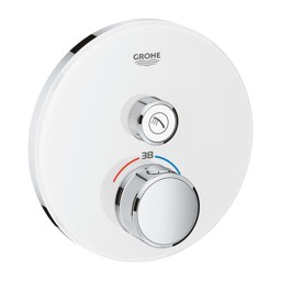 Bild von GROHE Grohtherm SmartControl Unterputz-Thermostat mit 1 Absperrventil #29150LS0 - moon white