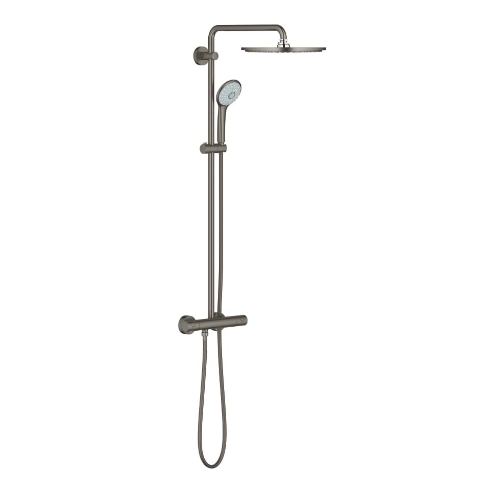 GROHE Euphoria System 310 Duschsystem mit Thermostatbatterie für die Wandmontage #26075AL0 - hard graphite gebürstet