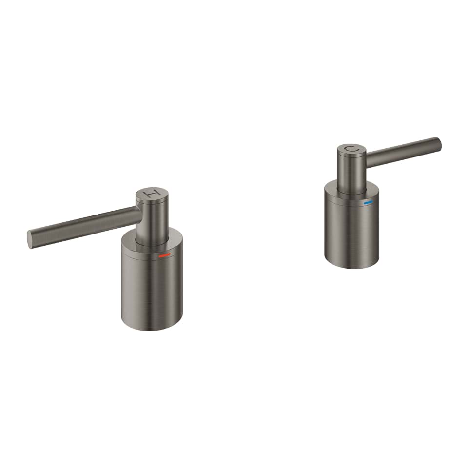 Picture of GROHE Atrio lever handles #18034AL3 - hard graphite brushed