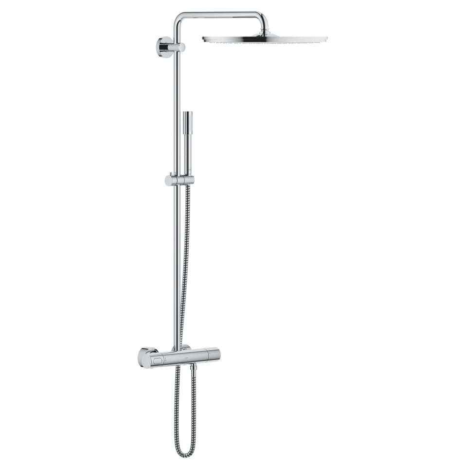 Bild von GROHE Rainshower System 400 Duschsystem mit Thermostatbatterie für die Wandmontage #27174001 - chrom