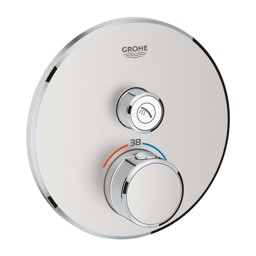 Bild von GROHE Grohtherm SmartControl Unterputz-Thermostat mit 1 Absperrventil #29118DC0 - supersteel