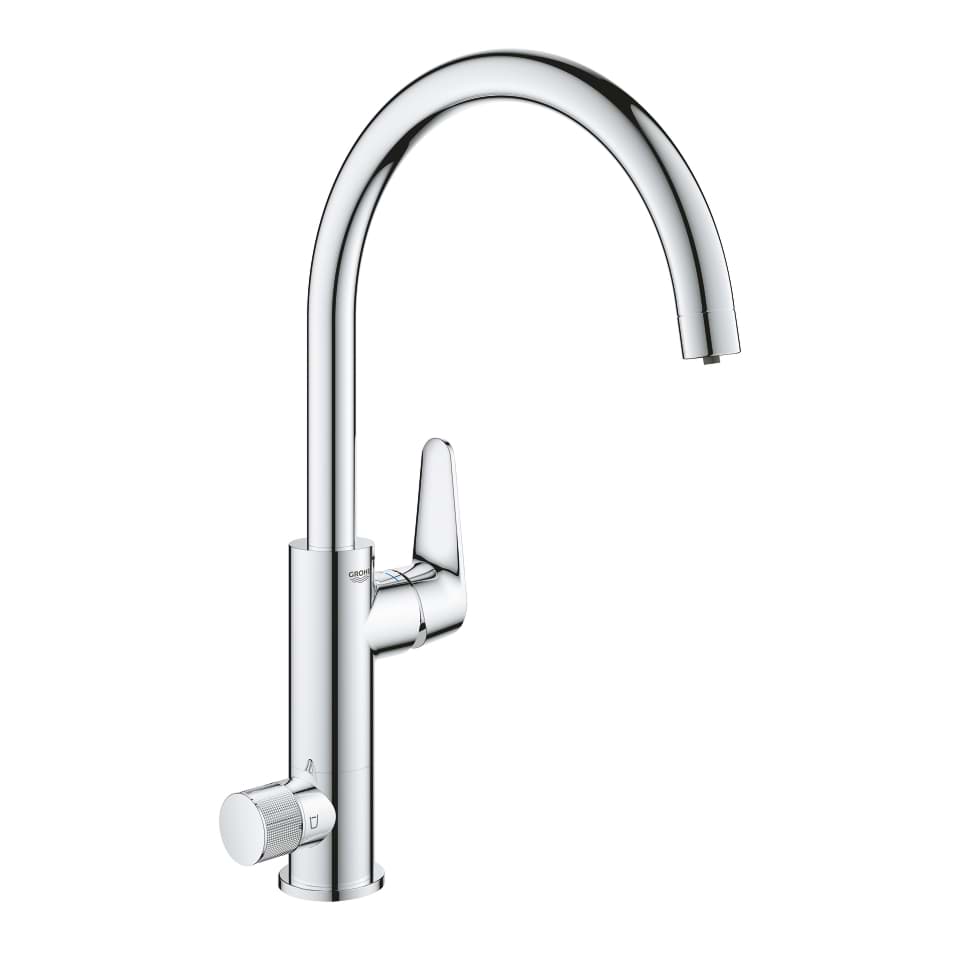 Picture of GROHE Blue Pure BauCurve single-lever sink mixer with filter function #31723000 - chrome