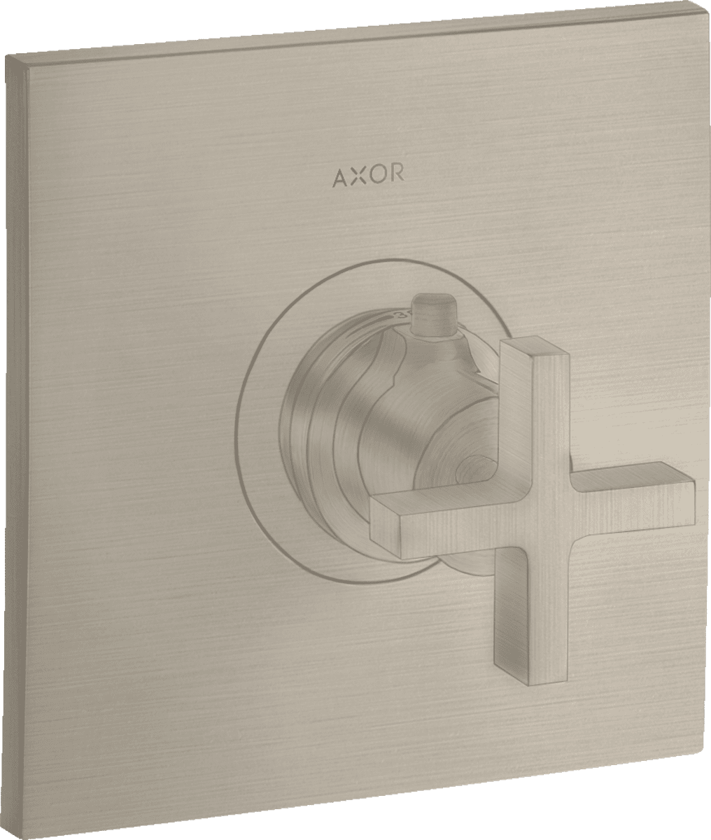 HANSGROHE AXOR Citterio Thermostat HighFlow Unterputz mit Kreuzgriff #39716820 - Brushed Nickel