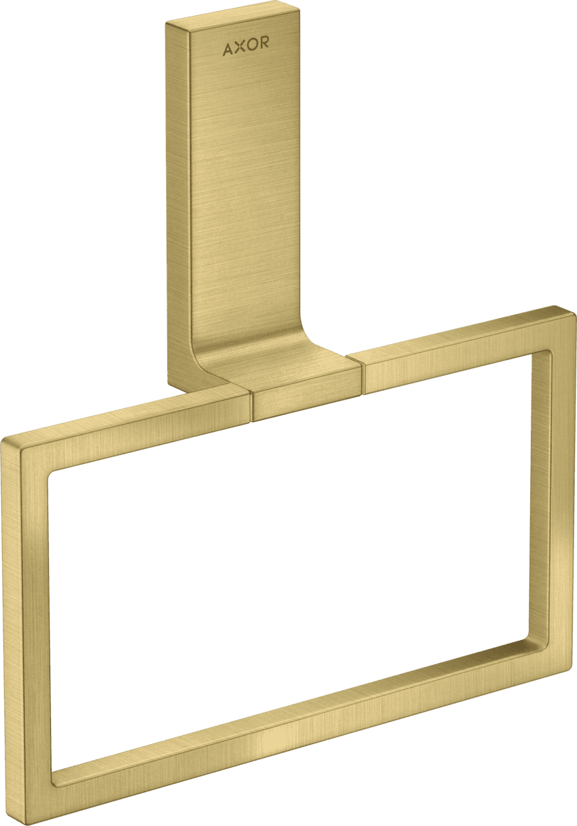 Picture of HANSGROHE AXOR Universal Rectangular Towel ring #42623950 - Brushed Brass