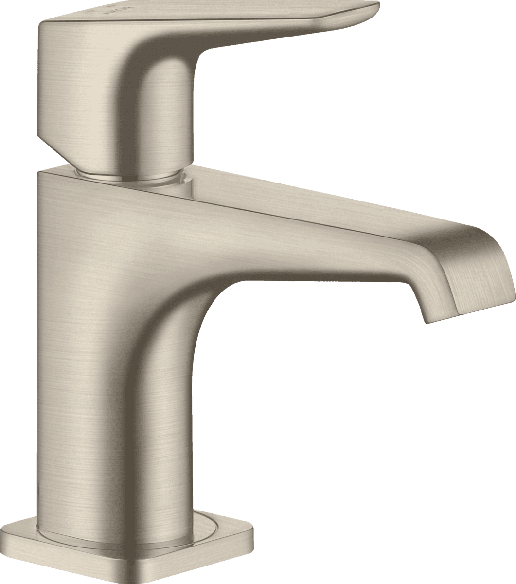 HANSGROHE AXOR Citterio E Einhebel-Waschtischmischer 90 mit Hebelgriff für Handwaschbecken mit Ablaufgarnitur #36112820 - Brushed Nickel