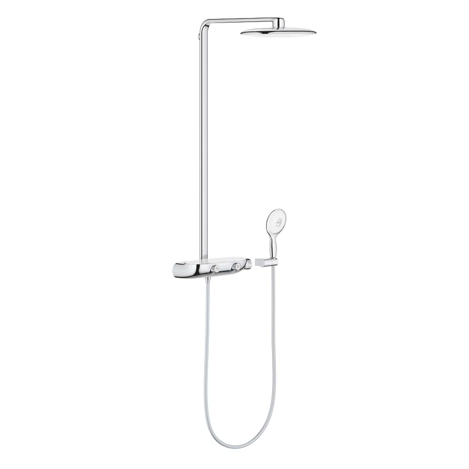 Picture of GROHE Rainshower System SmartControl Mono 360 Shower system with thermostat for wall mounting moon white #26361LS0