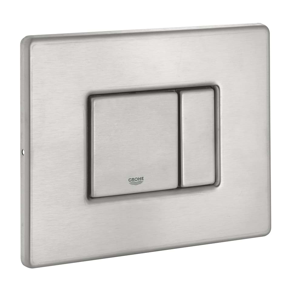 Picture of GROHE Cover plate with push-button #42374SD0 - stainless steel