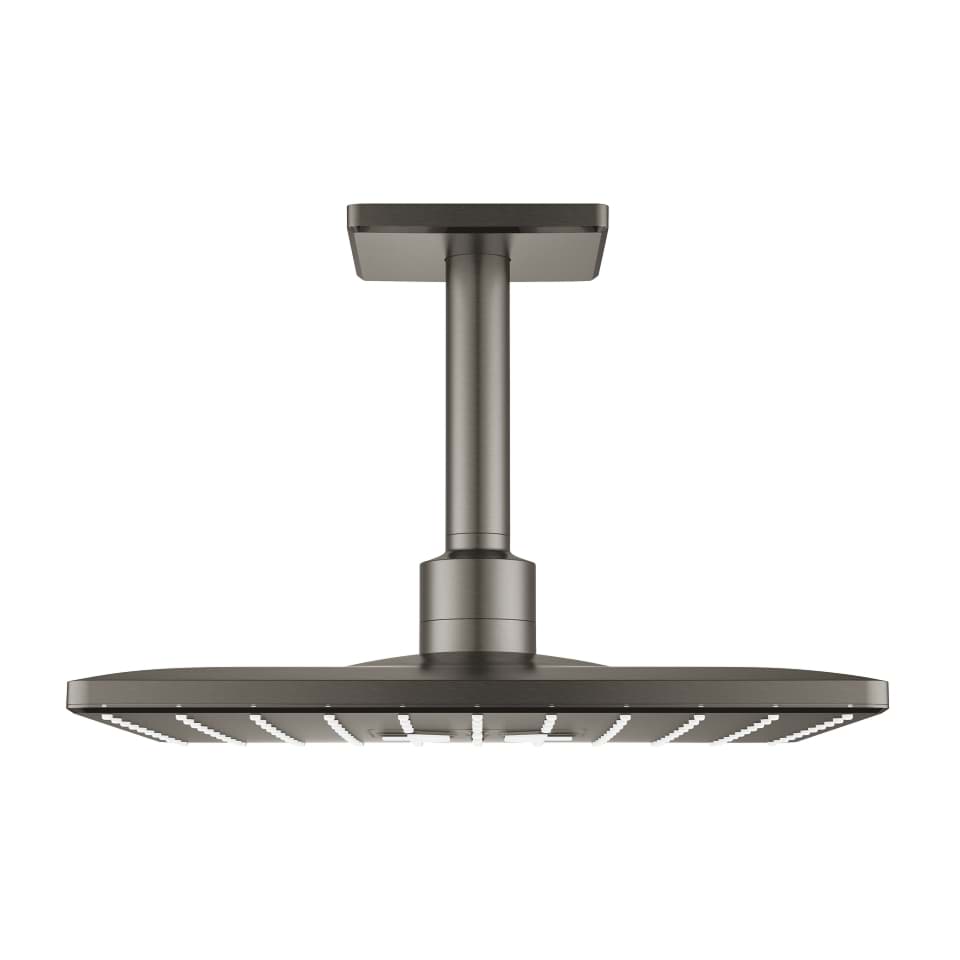 GROHE Rainshower SmartActive 310 Cube Kopfbrause-Set Deckenauslass 142 mm, 2 Strahlarten #26481AL0 - hard graphite gebürstet