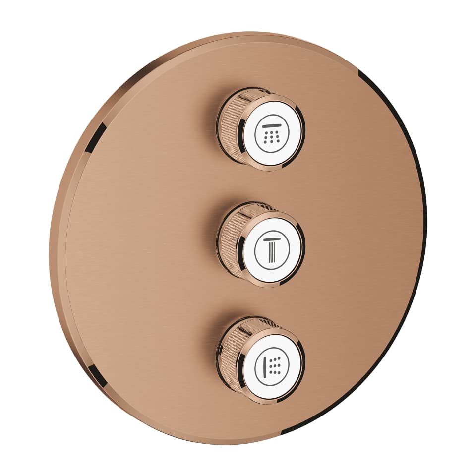 GROHE Grohtherm SmartControl 3-fach Unterputzventil #29122DL0 - warm sunset gebürstet