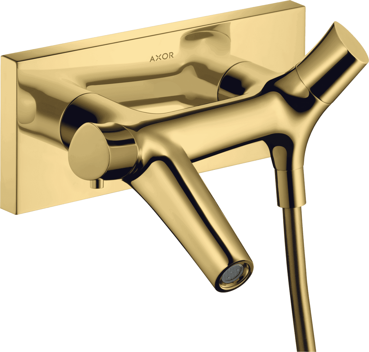 HANSGROHE AXOR Starck Organic Wannenthermostat Aufputz #12410990 - Polished Gold Optic