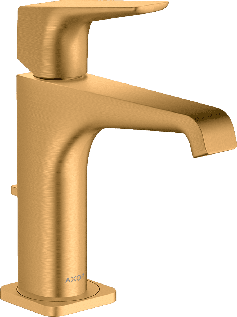 εικόνα του HANSGROHE AXOR Citterio E Single lever basin mixer 130 with lever handle and pop-up waste set #36110250 - Brushed Gold Optic