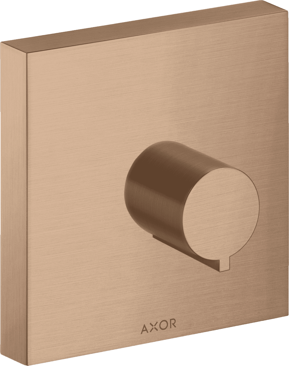 Obrázek HANSGROHE Uzavírací ventil AXOR ShowerSolutions 120/120 skrytý úhlový #10972310 - kartáčovaný červenozlatý