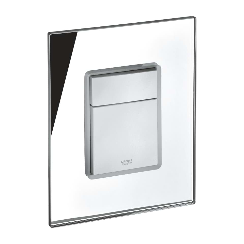 GROHE Abdeckplatte mit Drucktaste #423690A0 - spiegelglas