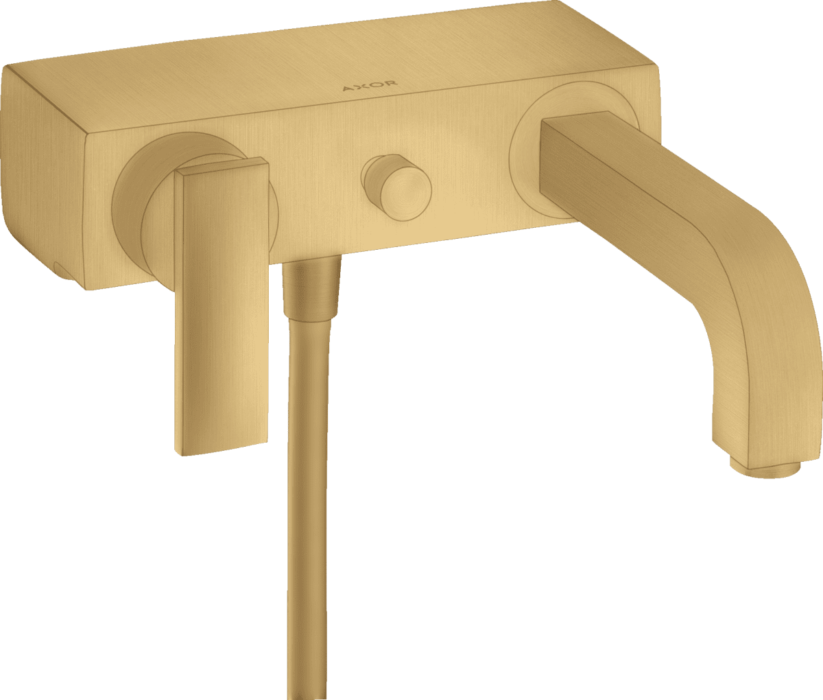 HANSGROHE AXOR Citterio Einhebel-Wannenmischer Aufputz mit Hebelgriff #39400250 - Brushed Gold Optic