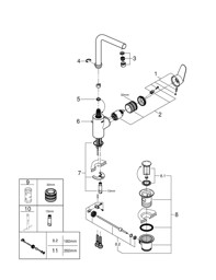 Bild von 23054003 Eurodisc Cosmopolitan Single-lever basin mixer 1/2″ L-Size